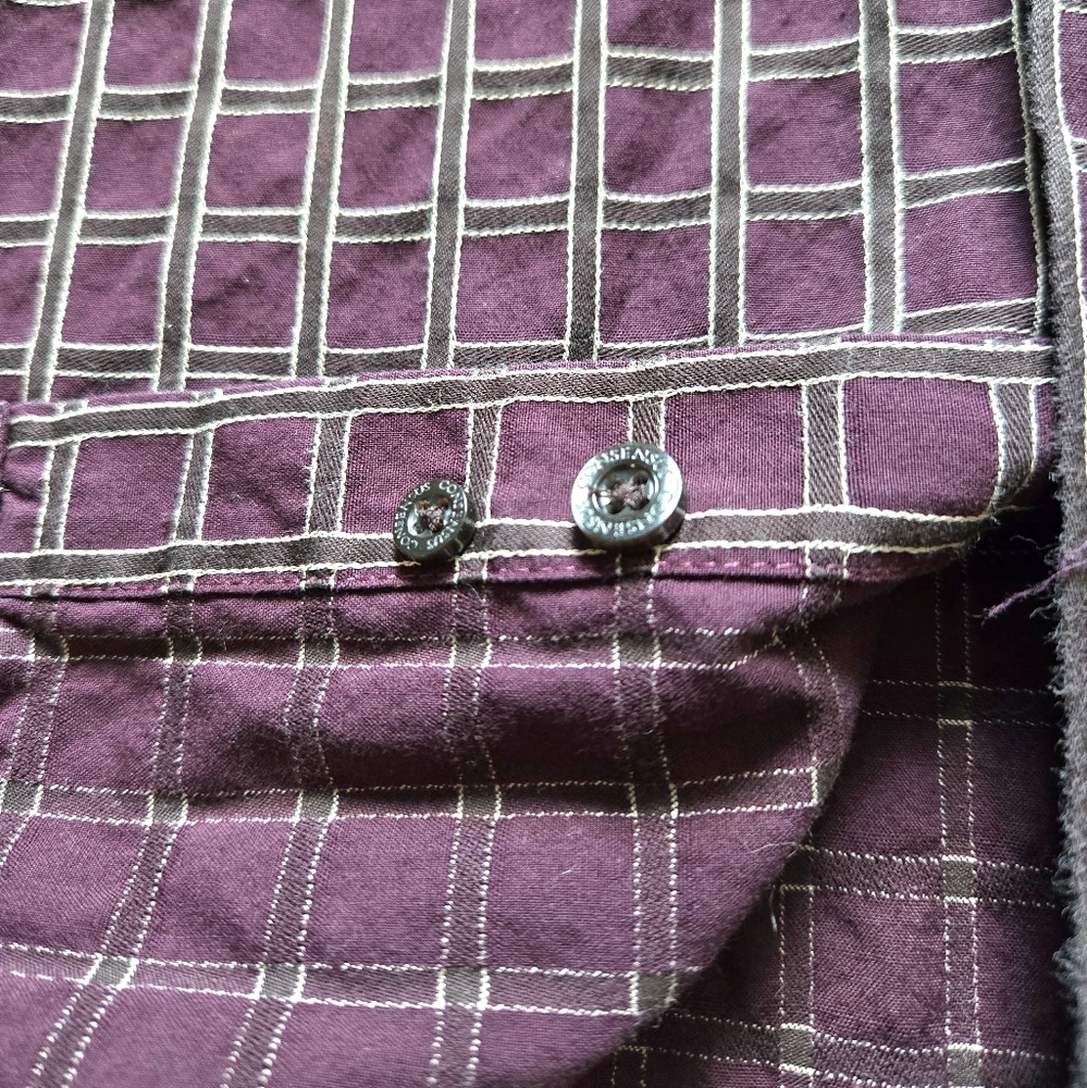 Consensus Windowpane Textured Button Down Shirt - Picture 7 of 12